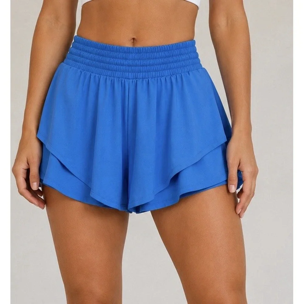 Lululemon Blue Women's Running Shorts Drawstring 2.5